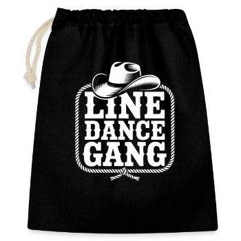 Western Dance Gang - Geschenkbeutel aus Baumwolle (40 x 50 cm) - Schwarz - Vorne