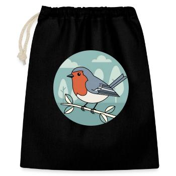 robin - Gift Bag 40 x 50 cm - black - Front