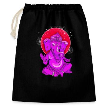 ganesha yoga india buddha god meditation elephant - Gift Bag 40 x 50 cm - black - Front
