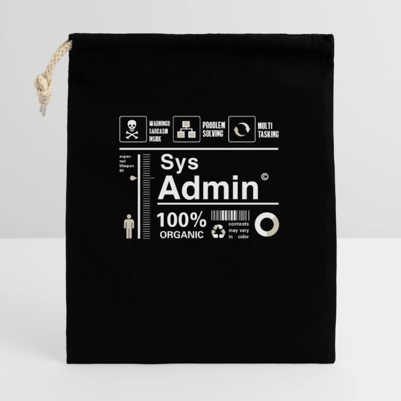 Sys Admin Programming Computer Nerd pc Board cpu Gift Bag 40 x 50 cm