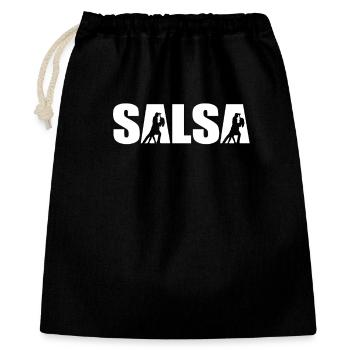 Salsa - Geschenkbeutel aus Baumwolle (40 x 50 cm) - Schwarz - Vorne