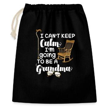 MAMIE - Sac cadeau 40 x 50 cm - noir - Devant