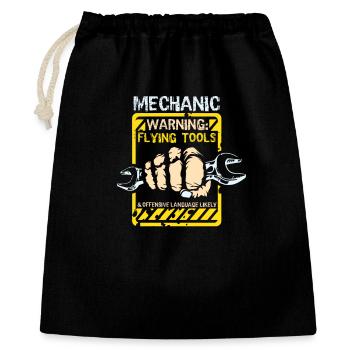 mechanic - Gift Bag 40 x 50 cm - black - Front