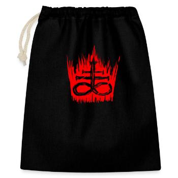 Satan Cross Blood - Gift Bag 40 x 50 cm - black - Front