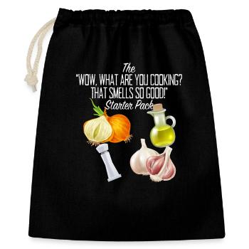 Cooking Starter Pack Pour les chefs cuisiniers - Sac cadeau 40 x 50 cm - noir - Devant