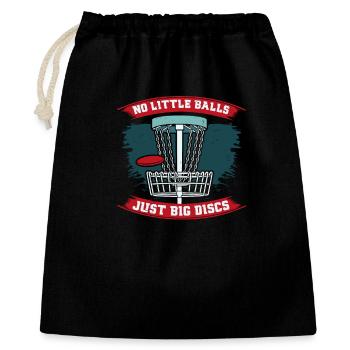 Disc Golf - Gift Bag 40 x 50 cm - black - Front