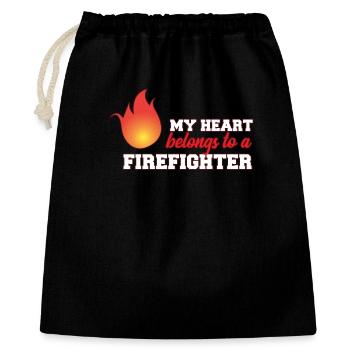 fire Department - Gift Bag 40 x 50 cm - black - Front
