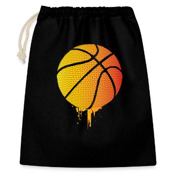 Basketballer - Basketball - BBall - Basket Ball - Geschenkbeutel aus Baumwolle (40 x 50 cm) - Schwarz - Vorne