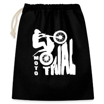 Moto Trial - Trial Bike - Motorcycle Motocross - Gift Bag 40 x 50 cm - black - Front