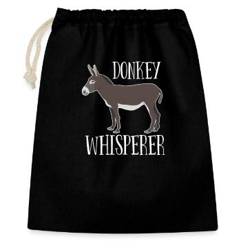 Donkey - Chuchoteur d’âne - Sac cadeau 40 x 50 cm - noir - Devant