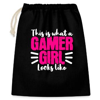 Gamer gamer streamer - Gift Bag 40 x 50 cm - black - Front