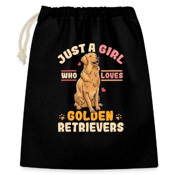 Golden Retriever - Gift Bag 40 x 50 cm - black - Front