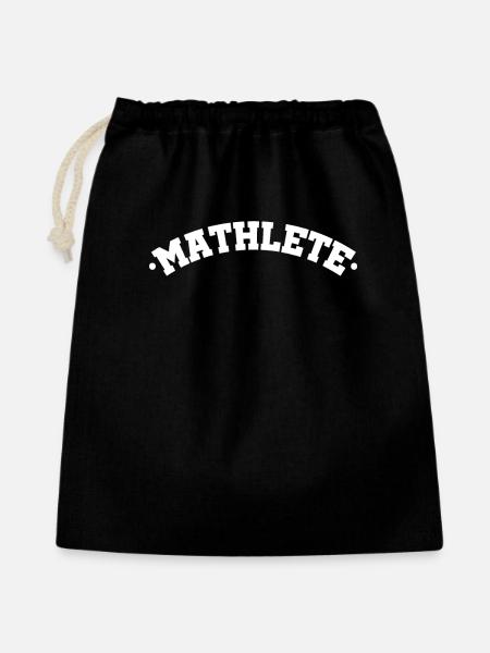 Mathe Mathe Klub Rechnen - Geschenkbeutel aus Baumwolle (40 x 50 cm) - Schwarz