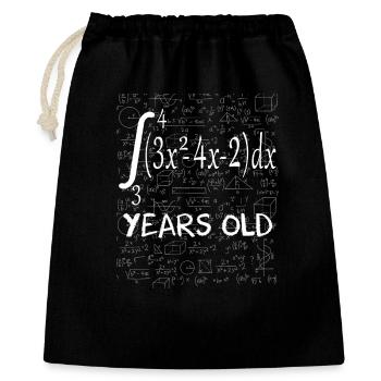 Funny Math Geek Integral Calculus 21st Birthday 21 - Gift Bag 40 x 50 cm - black - Front