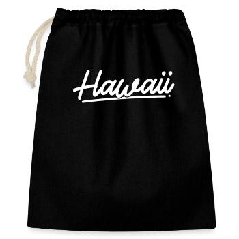 Hawaï - Sac cadeau 40 x 50 cm - noir - Devant