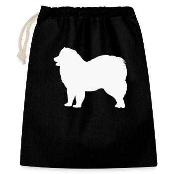 Samoyed - Gift Bag 40 x 50 cm - black - Front