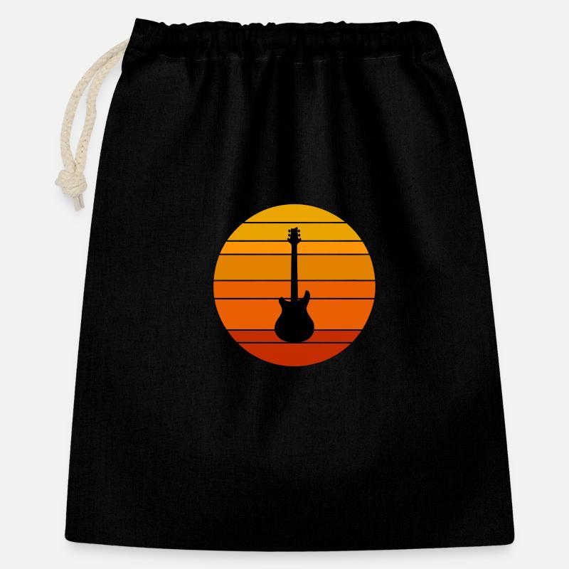 Music Guitar - Gift Bag 40 x 50 cm - black