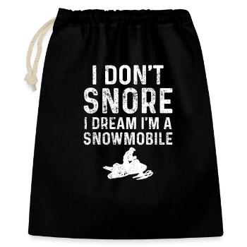 Snowmobile Snowmobiling Snowmobilers - Gift Bag 40 x 50 cm - black - Front