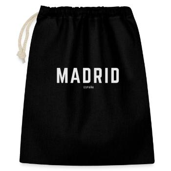 Madrid Spain - Geschenkbeutel aus Baumwolle (40 x 50 cm) - Schwarz - Vorne