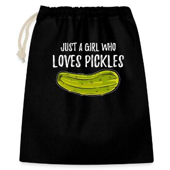 Pickle lover pickles - Gift Bag 40 x 50 cm - black - Front