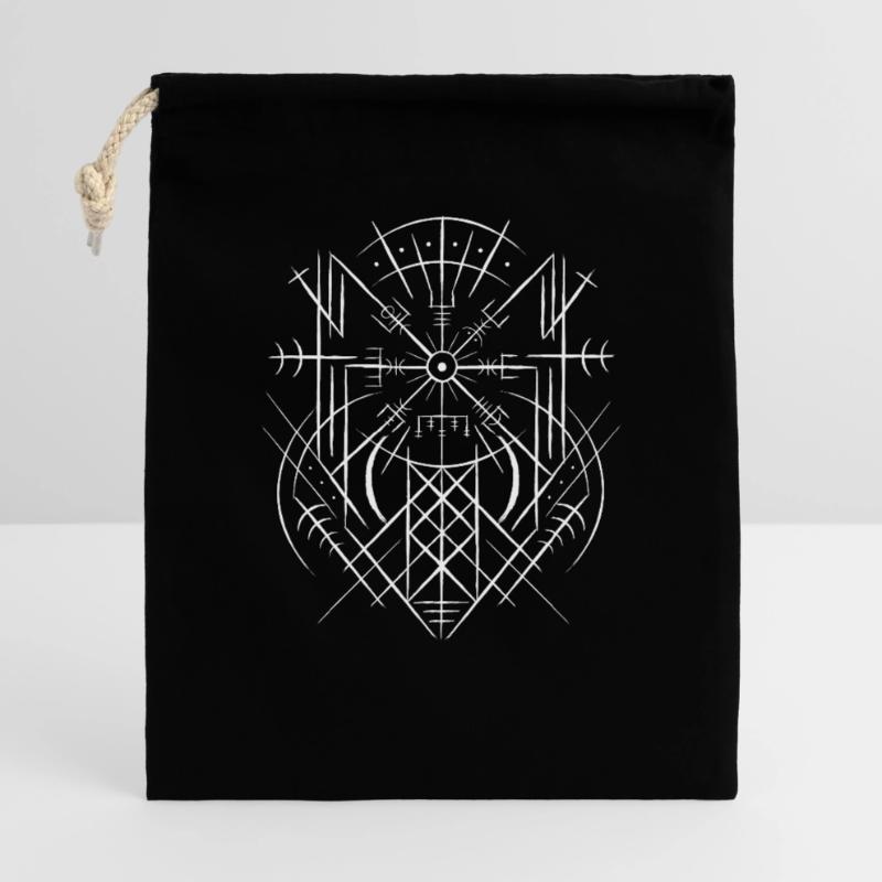 Vegvisir Runic Compass Celts Viking Web Wyrd Gift Bag 40 x 50 cm
