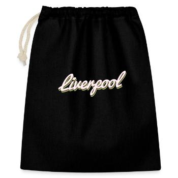 Liverpool - Geschenkbeutel aus Baumwolle (40 x 50 cm) - Schwarz - Vorne
