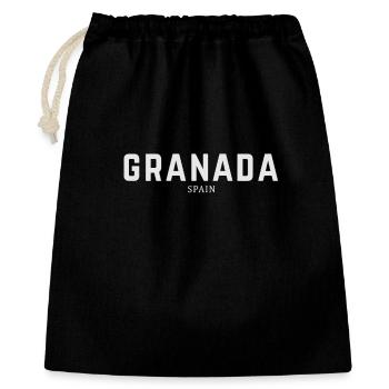 Grenade Espagne - Sac cadeau 40 x 50 cm - noir - Devant