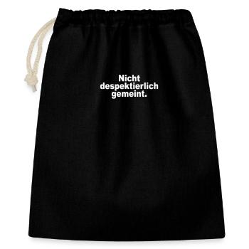 Not meant to be disrespectful - Gift Bag 40 x 50 cm - black - Front
