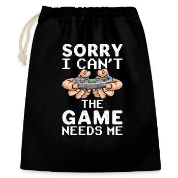 Jeux de joueurs - Sac cadeau 40 x 50 cm - noir - Devant