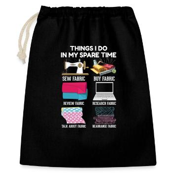 sew - Gift Bag 40 x 50 cm - black - Front