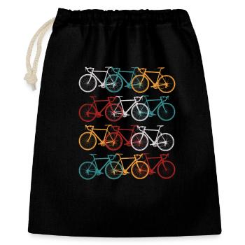 Vélo de course vintage vélo vélo de course rétro - Sac cadeau 40 x 50 cm - noir - Devant
