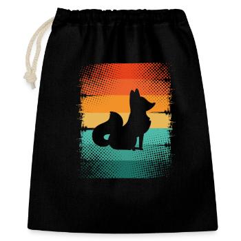 Fox - Gift Bag 40 x 50 cm - black - Front