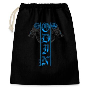 Loups Odin Geri Freki Vegvisir Wotansknoten Wolf - Sac cadeau 40 x 50 cm - noir - Devant
