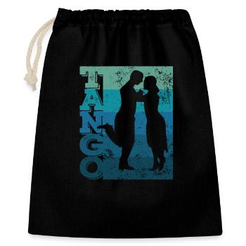 Tango Argentino Retro Vintage Tango Vals Tango - Geschenkbeutel aus Baumwolle (40 x 50 cm) - Schwarz - Vorne