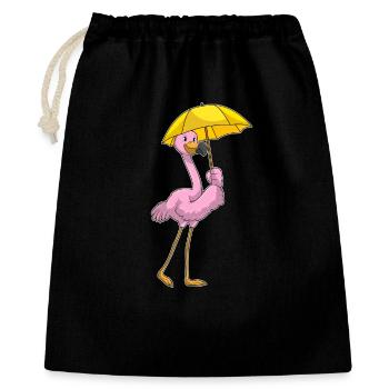 Flamingo Umbrella - Gift Bag 40 x 50 cm - black - Front