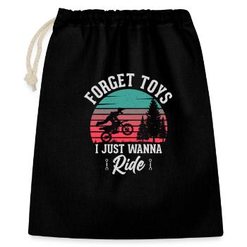 Dirt Bike - Sac cadeau 40 x 50 cm - noir - Devant