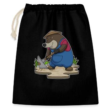 Mole Farmer Pickaxe Farm - Gift Bag 40 x 50 cm - black - Front