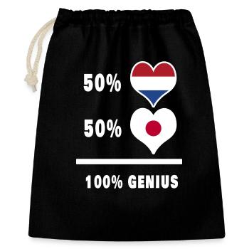 Le Japon et les Pays-Bas génie / GIFT - Sac cadeau 40 x 50 cm - noir - Devant