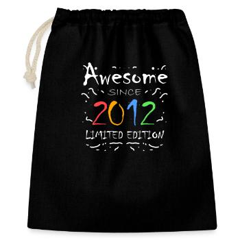 Millésime 2012 - Fantastique depuis 2012 - Sac cadeau 40 x 50 cm - noir - Devant