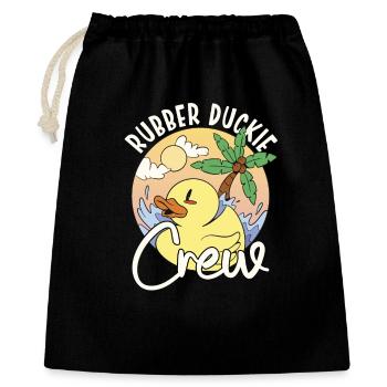 Canard en caoutchouc Équipage de canard en caoutchouc - Sac cadeau 40 x 50 cm - noir - Devant