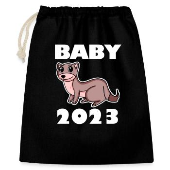 Corps de bébé 2023 - Sac cadeau 40 x 50 cm - noir - Devant