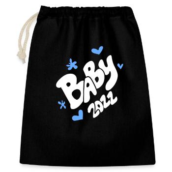 Baby 2022 - Birth Pregnant 2022 - Gift Bag 40 x 50 cm - black - Front