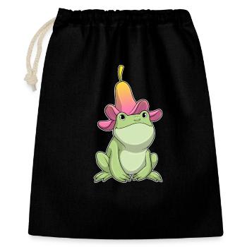 Frog Plumeria - Gift Bag 40 x 50 cm - black - Front