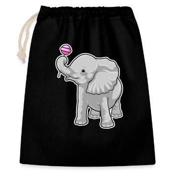 Sucettes d’éléphant - Sac cadeau 40 x 50 cm - noir - Devant