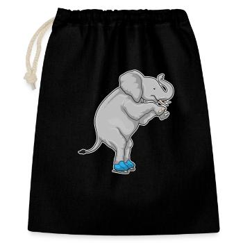 Patins à glace éléphants - Sac cadeau 40 x 50 cm - noir - Devant