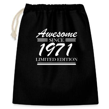 1971 - Born 1971 - Gift Bag 40 x 50 cm - black - Front