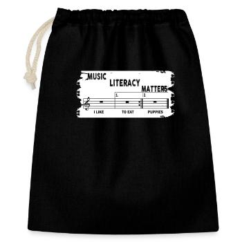 Music Literacy Matters - Gift Bag 40 x 50 cm - black - Front