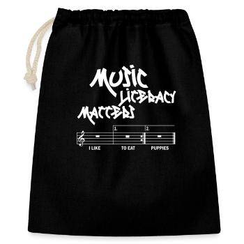 Music Literacy Matters - Gift Bag 40 x 50 cm - black - Front