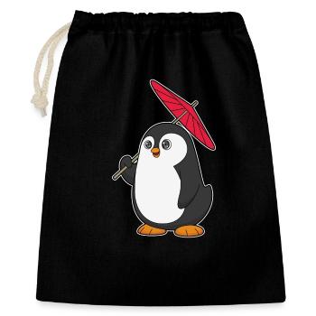 Penguin Umbrella - Gift Bag 40 x 50 cm - black - Front