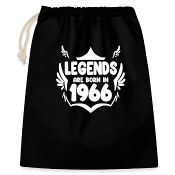 1966 - Born 1966 - Year of birth 1966 - Gift Bag 40 x 50 cm - black - Front